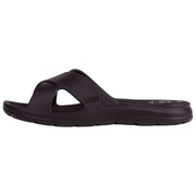 Totes SOLBOUNCE Bounce Cross Strap Sliders - Zwart