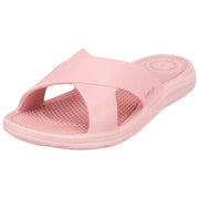 Totes SOLBOUNCE Bounce Cross Strap Sliders - Oudroze
