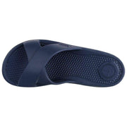 Totes SOLBOUNCE Bounce Cross Strap Sliders - Marineblauw