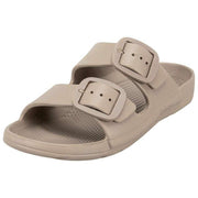 Totes SOLBOUNCE Sliders met dubbele gesp - Taupe Beige