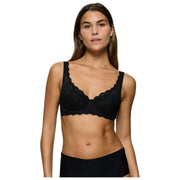 Triumph Amourette beugel-gewatteerde kanten bh - zwart