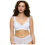 Triumph Amourette beugel-gewatteerde kanten bh - wit