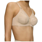 Triumph Doreen katoenen bh zonder beugel - huidbeige