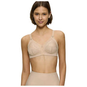Triumph Doreen katoenen bh zonder beugel - huidbeige