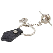 Vivienne Westwood 3D Orb-sleutelhanger - zwart/zilver