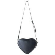 Vivienne Westwood Alexa Smooth Heart Crossbody Tas - Zwart