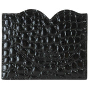 Vivienne Westwood Emboss Croc Heart Kaarthouder - Zwart