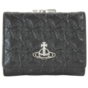 Vivienne Westwood Embossed Nappa Small Frame Purse - Black