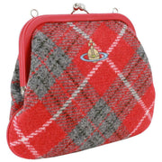 Vivienne Westwood Harris Tweed Tartan Vivienne Clutch Bag - Red