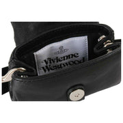 Vivienne Westwood Hazel Soepele lederen schatzakbedel/sleutelhanger - Zwart