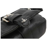 Vivienne Westwood Hazel Soepele lederen schatzakbedel/sleutelhanger - Zwart