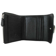 Vivienne Westwood Hunter Soepelleren Flap Portemonnee - Zwart