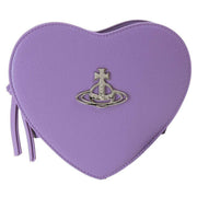 Vivienne Westwood Louise Re-Vegan Grain Heart Crossbody Bag - Purple