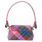 Vivienne Westwood Saffiano Printed Hazel Small Handbag - Candy Tartan Pink