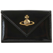 Vivienne Westwood Shiny Leather Envelope Billfold Purse - Black