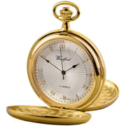 Woodford Twin Lidded Mechanical Pocket Watch - Gold