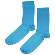 Bassin and Brown 5 Pack Plain Bamboo Socks - Sea Green/Wine/Blue/Black/Powder Blue