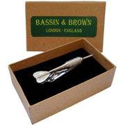 Bassin and Brown Darts Arrow Tie Bar - Silver