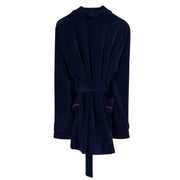 Bown of London Rockefeller Short Velvet Smoking Jacket - Navy/Burgundy