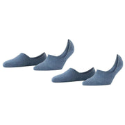 Burlington Everyday Invisible 2 Pack Socks - Light Denim Blue