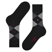 Burlington King Socks - Black Flames