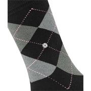 Burlington Queen Socks - Black/Aqua