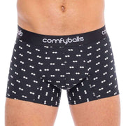 Comfyballs Cotton Regular Boxer - Black/White