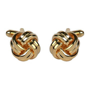 David Van Hagen Double Cord Cufflinks - Gold