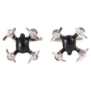 David Van Hagen Drone Cufflinks - Black/Silver