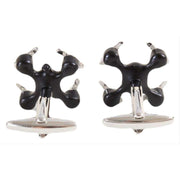 David Van Hagen Drone Cufflinks - Black/Silver