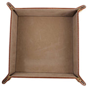 David Van Hagen Velvet Desk Tray - Brown