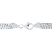 KJ Beckett Classic Knot Popcorn Chain Necklace - Silver