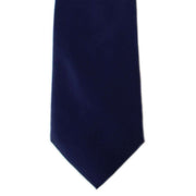 Michelsons of London Plain Ployester Tie - Navy