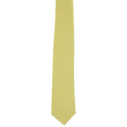 Michelsons of London Textured Dot Silk Tie - Yellow