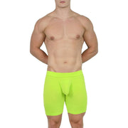 Obviously EliteMan Boxer Brief 6inch Leg - Lime