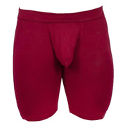 Obviously EliteMan Boxer Brief 9inch Leg - Maroon Red