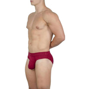 Obviously EliteMan Hipster Brief - Maroon Red