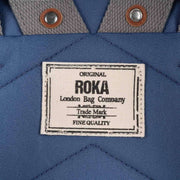 Roka Finchley A Small Sustainable Canvas Backpack - Burnt Blue